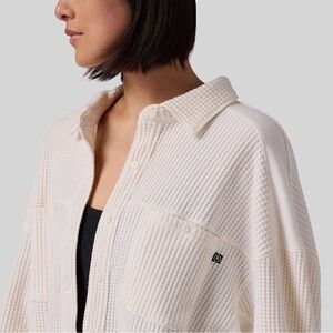 BACKCOUNTRY Waffle Button-Up - Women's Cream Size S